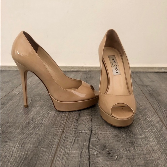 Nude Jimmy Choo Pumps - Picture 3 of 5